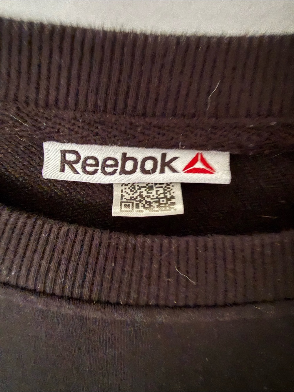 Reebok Black Crewneck Sweatshirt with White Logo - Picture 2 of 6